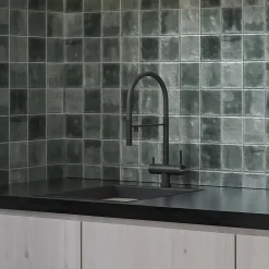 Faïence murale vert brillant L.60 x l.31,6 cm x ép.9 mm, Soul-Ecoceramic Outlet