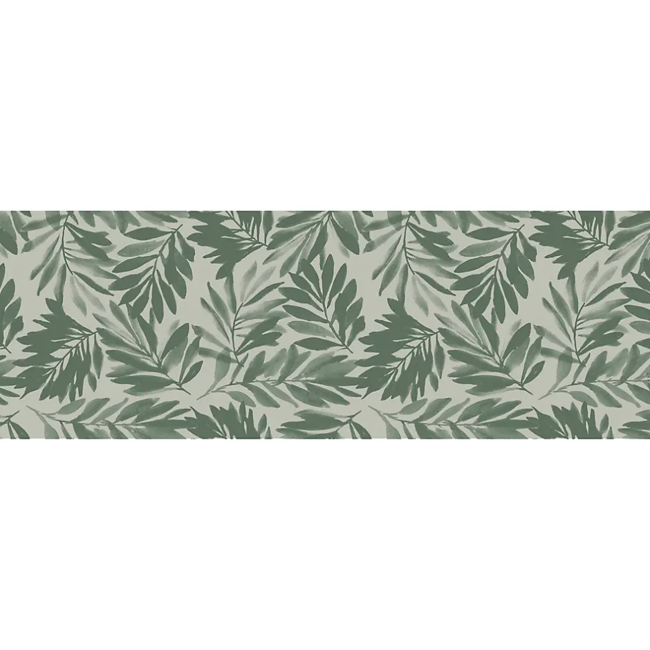 Etile Faïence murale vert décor feuille 2D L.90 x l.30 cm x ép.10,5 mm, Aspen