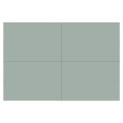 Faïence murale vert satiné L.60 x l.20 cm x ép.8,3 mm, Plain-GoodHome Outlet