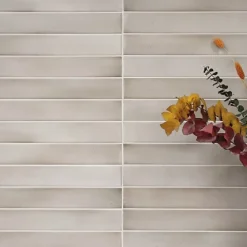 Les Carreaux De Jean  Faience Effet Zellige Beige MASSIMO Siena Earth 5x40cm - Les Carreaux de Jean