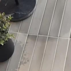 Les Carreaux De Jean Faience Effet Zellige Beige MASSIMO Siena Earth 5x40cm - Les Carreaux de Jean