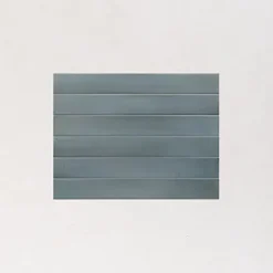 Les Carreaux De Jean Faience Effet Zellige Bleu MASSIMO Smoke Blue 5x40cm - Les Carreaux de Jean