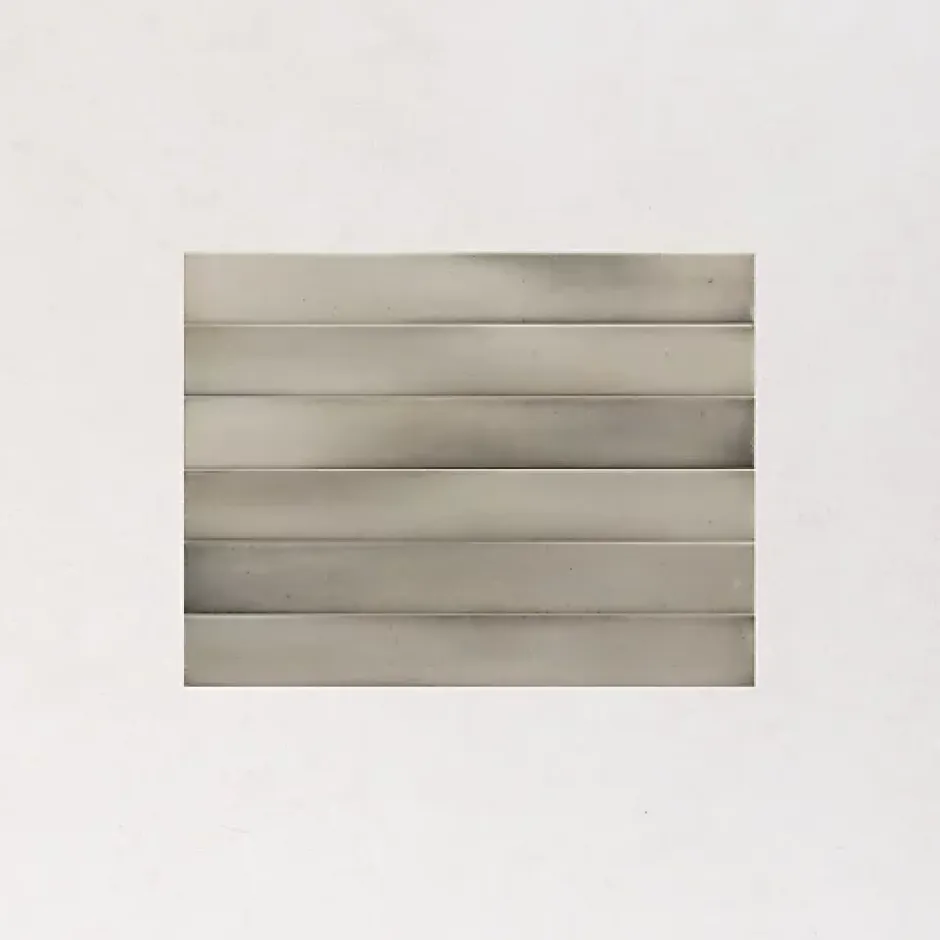 Les Carreaux De Jean Faience Effet Zellige Gris MASSIMO Skylon Grey 5x40cm - Les Carreaux de Jean