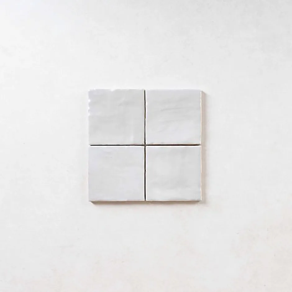 Gioia Materia Faience Effet Zellige Gris MALLORCA 10x10cm Grey - Les Carreaux de Jean