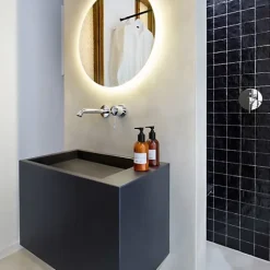 Gioia Materia Faience Effet Zellige Noir MALLORCA 10x10cm Black - Les Carreaux de Jean