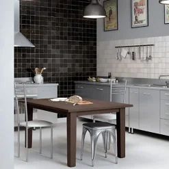 Gioia Materia Faience Effet Zellige Noir MALLORCA 10x10cm Black - Les Carreaux de Jean