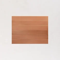 Les Carreaux De Jean  Faience Effet Zellige Terracotta MASSIMO Cotto 5x40cm - Les Carreaux de Jean