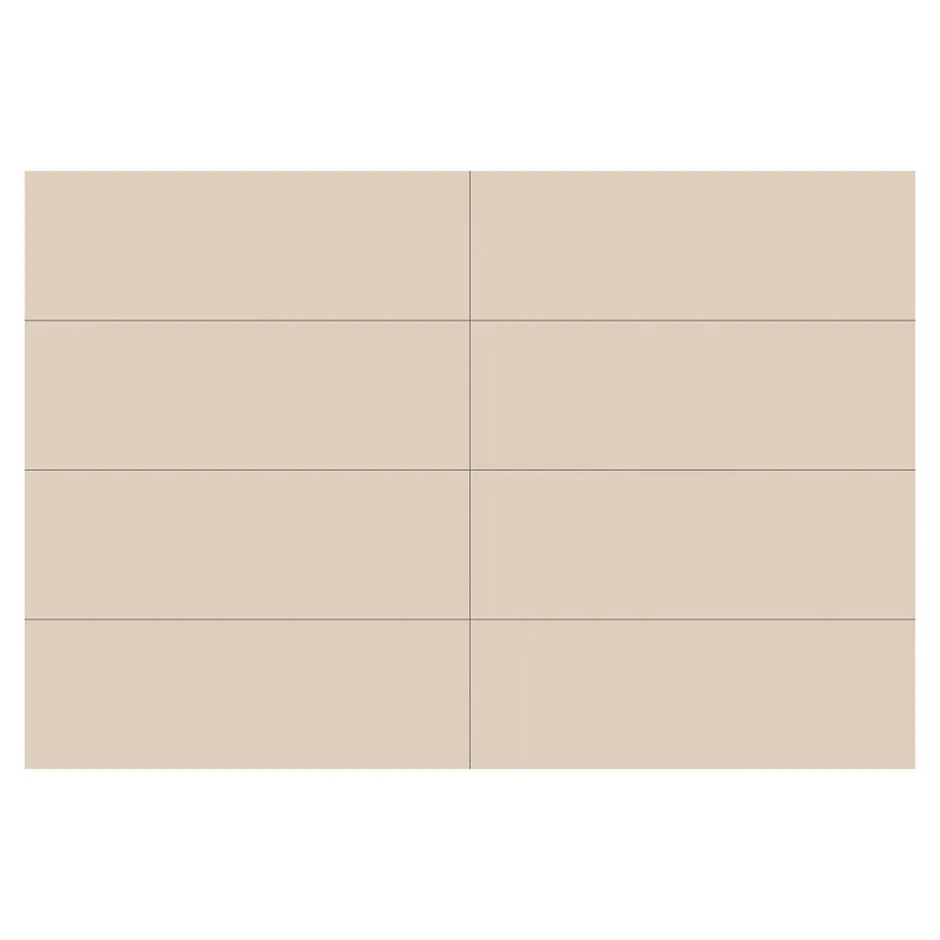 GoodHome Faience murale sable satiné L.60 x l.20 cm x ép.8,3 mm, Plain