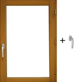Fenetre Bois 1 Vantail H60 X L50 Côte Tableau Tirant Droite, Poignee (ref 010220f9)-Gd Menuiseries Hot