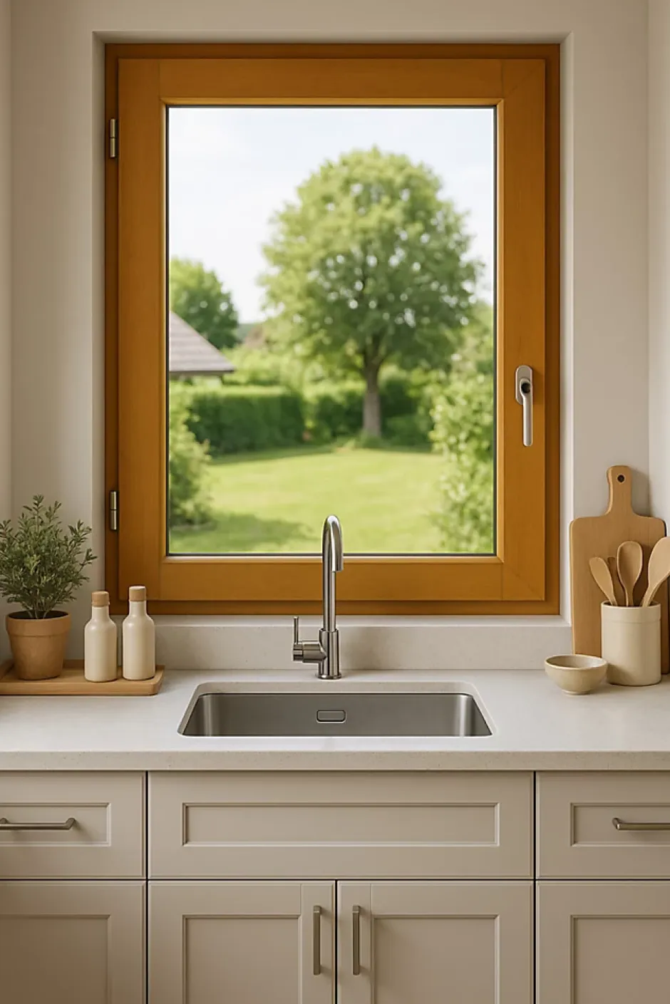 Fenetre Bois 1 Vantail H95 X L40 Côte Tableau Tirant Gauche-Gd Menuiseries Hot