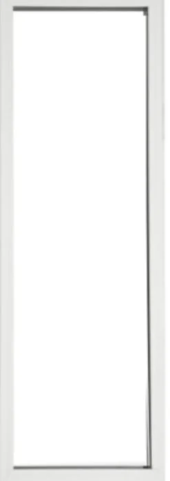 Gd Menuiseries Fenetre Fixe En Aluminium Blanc Vertical H215 X L60