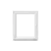 GoodHome Fenêtre 1 vantail oscillo-battante, tirant gauche double vitrage en PVC blanc l.85 x H.98 cm