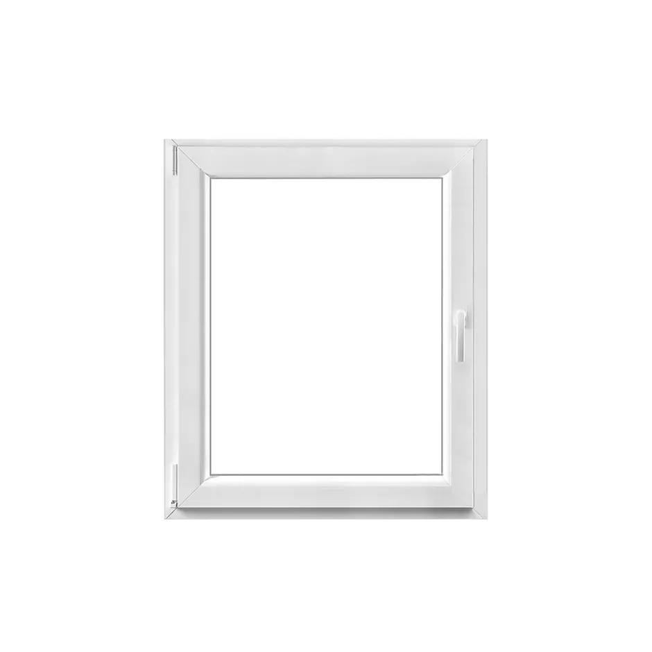 GoodHome Fenêtre 1 vantail oscillo-battante, tirant gauche double vitrage en PVC blanc l.85 x H.98 cm