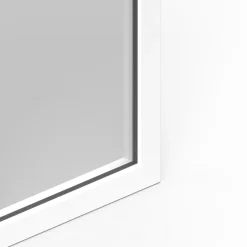 Fenêtre 1 vantail oscillo-battante, tirant gauche double vitrage en aluminium blanc l.83 x H.97 cm-GoodHome Outlet