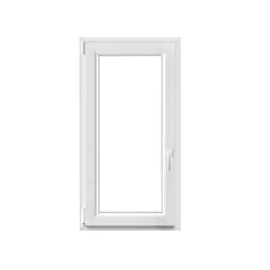 Fenêtre 1 vantail oscillo-battante, tirant gauche double vitrage en PVC blanc l.65 x H.118 cm-GoodHome Best
