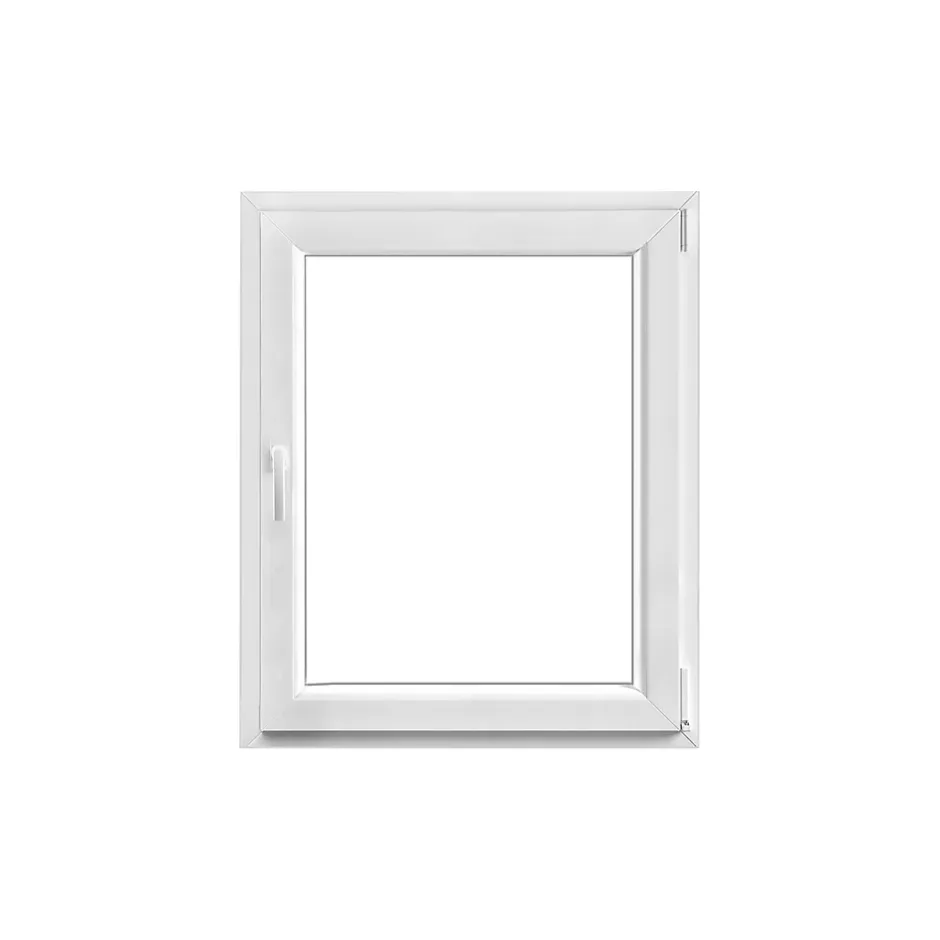 Fenêtre 1 vantail oscillo-battante, tirant droit double vitrage en PVC blanc l.85 x H.98 cm-GoodHome Best