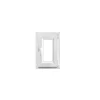 Fenêtre 1 vantail oscillo-battante, tirant droit double vitrage en PVC blanc l.45 x H.63 cm-GoodHome New