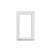 GoodHome Fenêtre 1 vantail oscillo-battante, tirant droit double vitrage en PVC blanc l.65 x H.98 cm