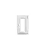 GoodHome Fenêtre 1 vantail oscillo-battante, tirant droit double vitrage en PVC blanc l.45 x H.68 cm