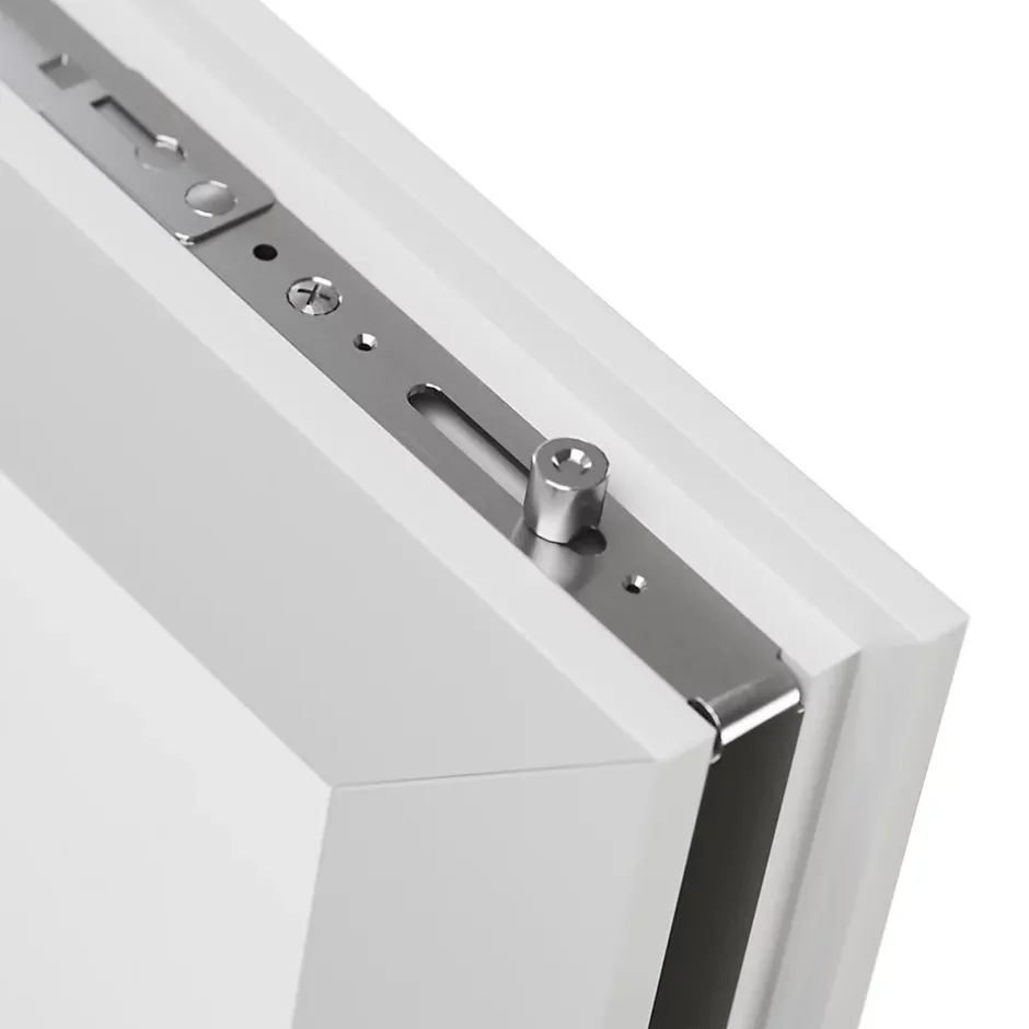 GoodHome Fenêtre 1 vantail oscillo-battante, tirant droit double vitrage en PVC blanc l.55 x H.63 cm