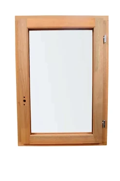 Fenêtre 1 vantail tirant droit double vitrage en bois marron l.65 x H.77,8 cm-GoodHome Clearance