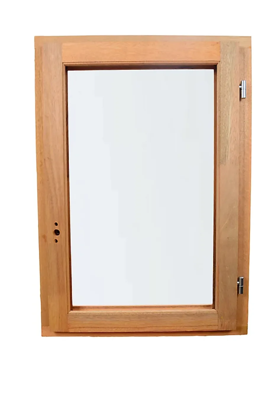 Fenêtre 1 vantail tirant droit double vitrage en bois marron l.55 x H.77,8 cm-GoodHome Discount