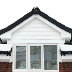 GoodHome Fenêtre 3 vantaux oscillo-battant double vitrage en PVC blanc l.185 x H.138 cm