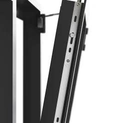 Fenêtre 2 vantaux oscillo-battante, tirant droit double vitrage en aluminium Gris l.123 x H.97 cm-GoodHome Best