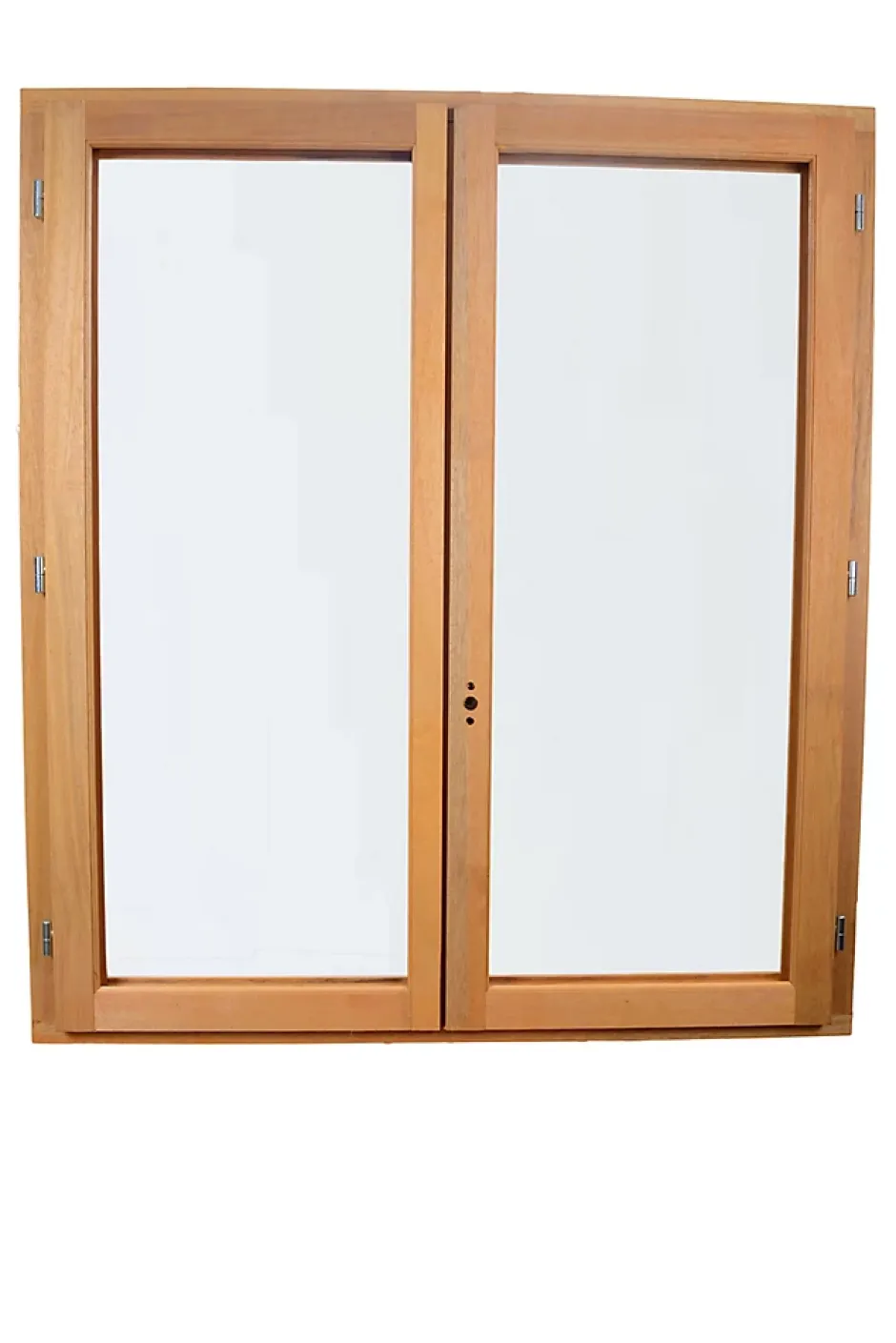 Fenêtre 2 vantaux tirant droit double vitrage en bois marron l.125 x H.107,8 cm-GoodHome Online