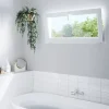 Fenêtre abattante par le haut double vitrage en PVC blanc l.125 x H.63 cm-GoodHome Sale