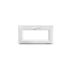 Fenêtre abattante par le haut double vitrage en PVC blanc l.85 x H.48 cm-GoodHome Sale