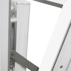Fenêtre abattante par le haut double vitrage en PVC blanc l.85 x H.48 cm-GoodHome Sale