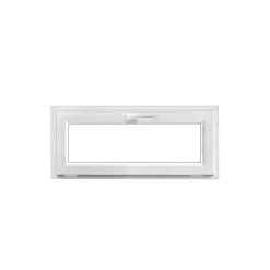 GoodHome Fenêtre abattante par le haut double vitrage en PVC blanc l.105 x H.48 cm