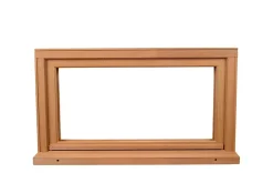 Fenêtre abattante par le haut double vitrage en bois marron l.105 x H.47,8 cm-GoodHome Hot