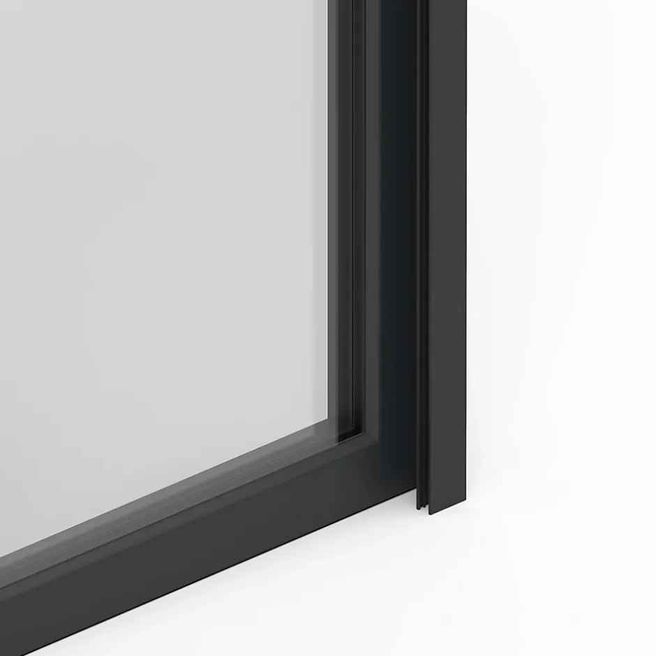 GoodHome Fenêtre alu 1 vantail oscillo-battant + volet roulant électrique gris - l.60 x h.75 cm, tirant droit