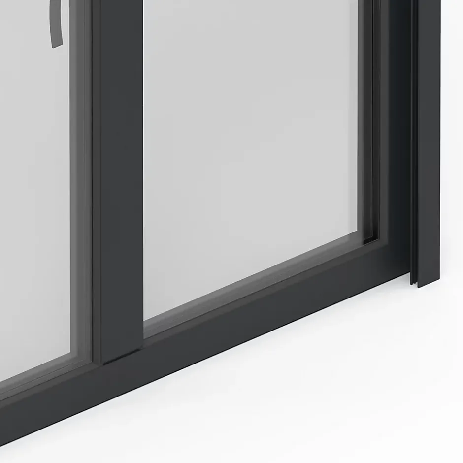 GoodHome Fenêtre alu 2 vantaux oscillo-battant + volet roulant électrique gris - l.120 x h.95 cm