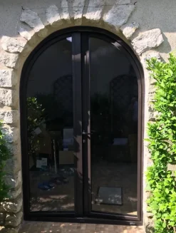 3 in 1 Fenêtre Aluminium avec 1 ventail ouvrant RAL 7016 ( L.: 140 cm x H.: 130 cm)