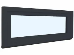 Fenêtre de cave soufflet PVC anthracite L 1000mm x H 500mm ouvrant haut-Fral Fermetures Best