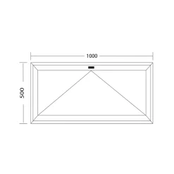 Fenêtre de cave soufflet PVC blanc L 1000mm x H 500mm-Fral Fermetures Best
