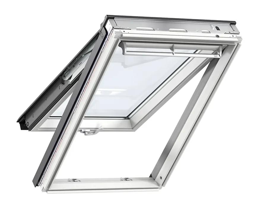 Velux Fenêtre de toit à projection Confort Whitefinish - bois peint en blanc L. 114 x H. 140 cm (GPL 2076 SK08)