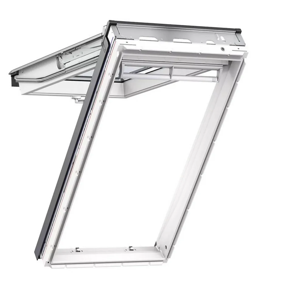 Fenêtre de toit à projection par le bas GPU MK04 0057 L.78 x H.98 cm Tout confort EverFinish blanc-VELUX
