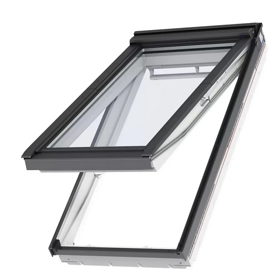 Fenêtre de toit à projection par le bas GPU MK04 0057 L.78 x H.98 cm Tout confort EverFinish blanc-VELUX
