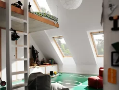 Velux Fenêtre de toit à rotation Tout Confort Whitefinish - bois peint en blanc L. 55 x H. 98 cm (GGL 2057 CK04)