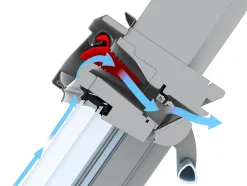 Velux Fenêtre de toit à rotation Tout Confort Whitefinish - bois peint en blanc L. 55 x H. 98 cm (GGL 2057 CK04)