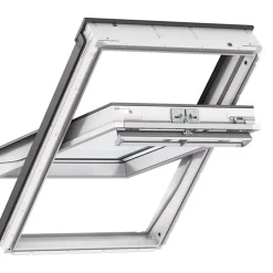 VELUX Fenêtre de toit à rotation GGU UK04 0076 L.134 x H.98 cm confort EverFinish blanc