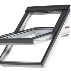 VELUX Fenêtre de toit à rotation GGU UK04 0076 L.134 x H.98 cm confort EverFinish blanc