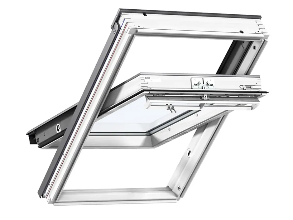 Fenêtre de toit à rotation Standard Whitefinish - bois peint en blanc L. 78 x H. 118 cm (GGL 2054 MK06)-Velux Outlet