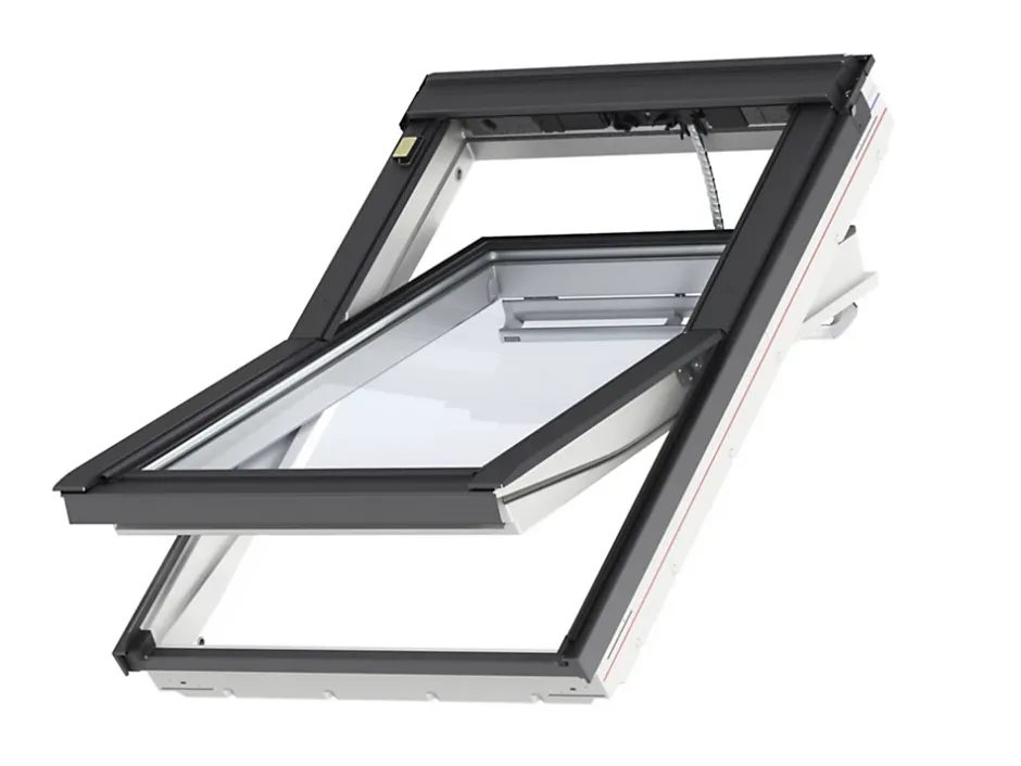 Fenêtre de toit motorisée électrique GGU CK02 Integra® confort Everfinish - polyuréthane L. 55 x H. 78 cm-Velux