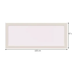 Fenêtre fixe double vitrage en aluminium blanc l.103 x H.47 cm-GoodHome Discount