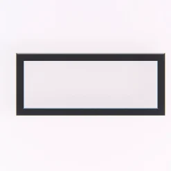 GoodHome Fenêtre fixe double vitrage en aluminium gris l.103 x H.47 cm